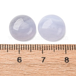 Натуральный голубой агат шнурка кабошоны&nbsp;G-O185-01B-02