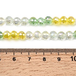 Стеклянные бусины с гальваническим покрытием &nbsp;EGLA-D300-06-6mm-21