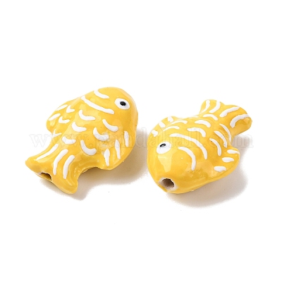 Фарфоровые бусины ручной работы&nbsp;PORC-K010-08H-1