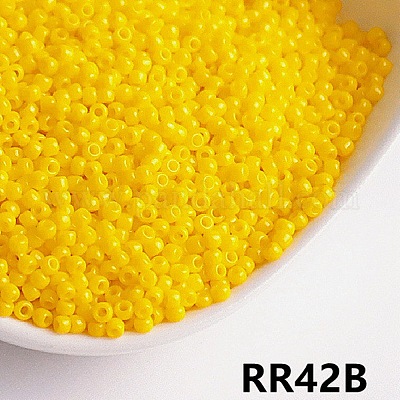 Непрозрачный 8/0 стеклянный бисер&nbsp;SEED-I013-3mm-RR42B-1