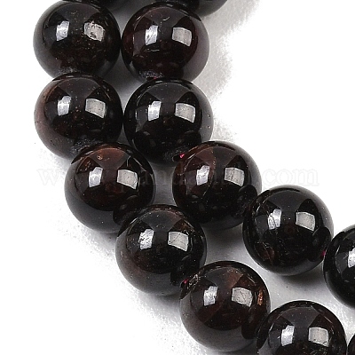 Круглые бусины пряди гранат природный&nbsp;X-G-D751-8mm-1