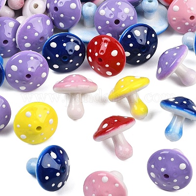 Непрозрачные акриловые бусины&nbsp;MACR-C036-02-1