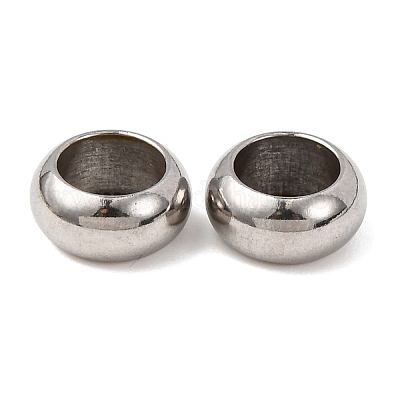 Бусины из нержавеющей стали rondelle 304&nbsp;STAS-N020-01-10mm-1