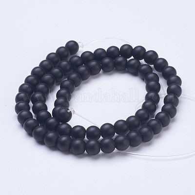 Матовые стеклянные бусины&nbsp;G-D855-03-6mm-1