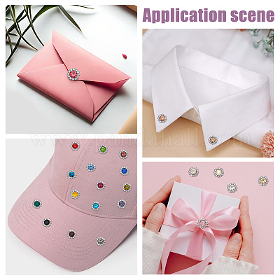 184 шт. 23-х цветные пришивные стразы RB-GA0001-06-1