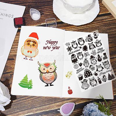 ПВХ пластиковые прозрачные штампы&nbsp;DIY-WH20037-007-1