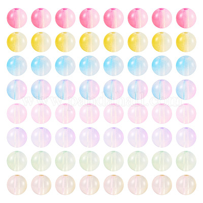 8 пакетик двухцветных прозрачных чешских стеклянных бусин&nbsp;GLAA-TA0002-48-1