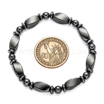 Немагнитные синтетические гематит браслеты&nbsp;BJEW-E003-8-1