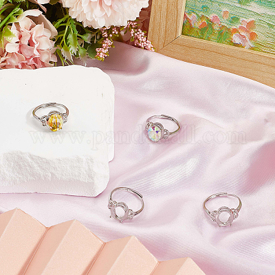 4 шт. регулируемые латунные кольцевые компоненты&nbsp;KK-SC0007-02B-1