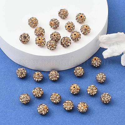 Бусины со стразами&nbsp;RB-H284-6MM-Half-246-1