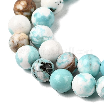 Природные Говлит бисер нитей&nbsp;G-L555-02-6mm-1