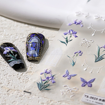 3 лист 3 стилей наклеек для дизайна ногтей домашних животных&nbsp;MRMJ-LP0002-87-1