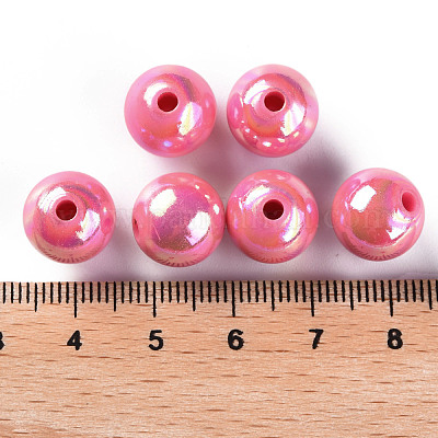 Непрозрачные акриловые бусины MACR-S370-D12mm-A02-1