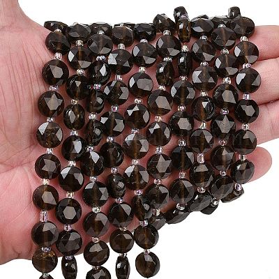 Природный дымчатый кварц нитей бисера&nbsp;G-F812-C04-01-1