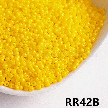 Непрозрачный 8/0 стеклянный бисер SEED-I013-3mm-RR42B-1