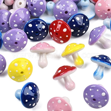 Непрозрачные акриловые бусины&nbsp;MACR-C036-02-1