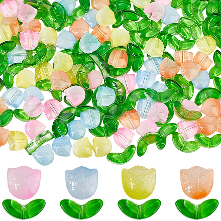 Прозрачные стеклянные бусины GLAA-SP0001-52-1