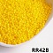 Opaque 8/0 Glass Seed Beads, Round, Yellow, 8/0, 3.5~4x3mm, about 300pcs/10g