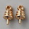 Alloy Peg Bails Pin Charms, Cup Peg Bails, Golden, 9.5x4.5mm, Hole: 1.4mm, Pin: 1mm