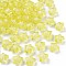 Transparent Acrylic Beads, Bead in Bead, Faceted, Star, Yellow, 10.5x11x7mm, Hole: 2mm, about 1280pcs/500g