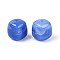 Opaque Acrylic Beads, Square, Royal Blue, 17x16x16mm, Hole: 2.7mm