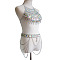 Clear AB Acrylic Alloy Tassel Chain Sexy Suit Body Chains for Beach Party, Platinum, 630mm & 690mm