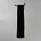 Velvet Packing Pouches Drawstring Bags, Rectangle, Black, 42x8.5x0.2cm