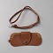 PU Leather Glasses Storage Bags, Sunglasses Case with Belt, Rectangle, Saddle Brown, 660mm