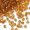Transparent Glass Beads, Bicone, Faceted, Goldenrod, 4x3.5mm, Hole: 0.8mm, about 720pcs/bag