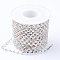 Iron Rhinestone Strass Chains, with Spool, Rhinestone Cup Chains, Crystal AB, 2.6mm, about 10yards/roll