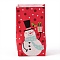 Christmas Theme Kraft Paper Bags, Gift Bags, Snacks Bags, Rectangle, Snowman Pattern, 23.2x13x8cm
