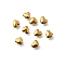 304 Stainless Steel Beads, Ion Plating(IP), Heart, Golden, 3x3.5x2mm, Hole: 0.7mm