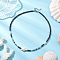 Summer Beach Synthetic Turquoise & Natural Coconut Beaded Neklaces, with 304 Stainless Steel Lobster Claw Clasps, Stainless Steel Color, Turtle, 16.89 inch(42.9cm)