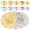 200Pcs 10 Styles Brass Spacer Beads, Flat Round, Platinum & Golden, 4~6x1.5~3mm, Hole: 1.5~2mm, 20pcs/style