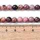 Природные родонит бисер нитей&nbsp;G-G828-02-6mm-3