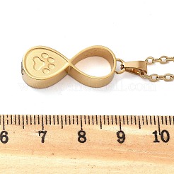 Ожерелья из нержавеющей стали 304 в виде бесконечной урны для праха домашних животных&nbsp;STAS-Z106-02G