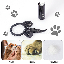 Брелки для ключей в виде урны с прахом из нержавеющей стали 304&nbsp;KEYC-WH0027-95