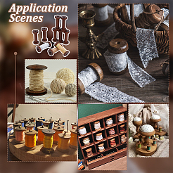 Деревянные пустые катушки для проволоки&nbsp;WOOD-WH0029-147