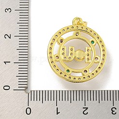 Стойки обшивки латунь микро проложить Циркон подвеску&nbsp;KK-C074-03G