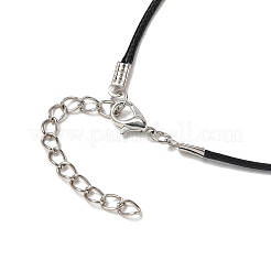 3 шт. ожерелье из вощеного шнура с подвеской из сплава и натурального лазурита&nbsp;NJEW-JN05438