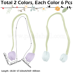 12 шт. 2-х цветная ткань с двумя головками тюльпана&nbsp;FIND-CY0001-39