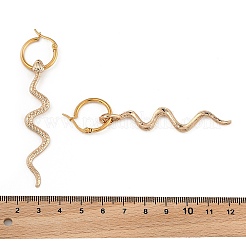 Серьги сплава обручем&nbsp;EJEW-R021-04KCG-01