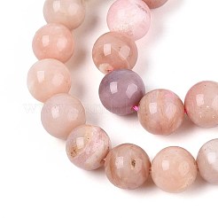 Натуральный розовый опал бусы пряди G-R446-8mm-10-01