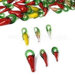 60 шт. 6 стиля подвески ручной работы в технике лэмпворк на осеннюю тематику&nbsp;LAMP-FS0001-48