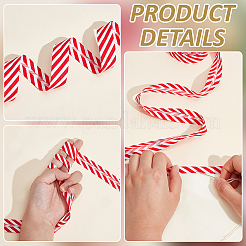 Лента из полиэфирной саржи в полоску&nbsp;FIND-WH0424-03B