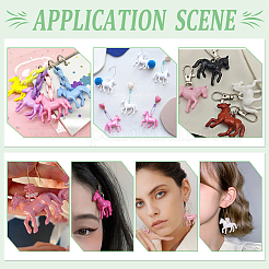 18шт 9 цвета непрозрачные акриловые подвески&nbsp;SACR-WR0001-05