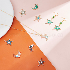 Подвески из сплава эмали 20шт 10 стиля&nbsp;ENAM-AR0001-43