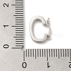 925 серебряная застежка-замочек с родиевым покрытием&nbsp;LS-STER-E056-026P-A