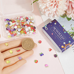 110 шт. 11 стиля фруктовых смоляных кабошонов&nbsp;MRMJ-SC0001-54