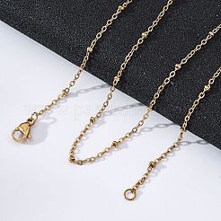 Вакуумное покрытие pvd нержавеющая сталь 304 кабель цепи ожерелья&nbsp;MAK-L015-41G